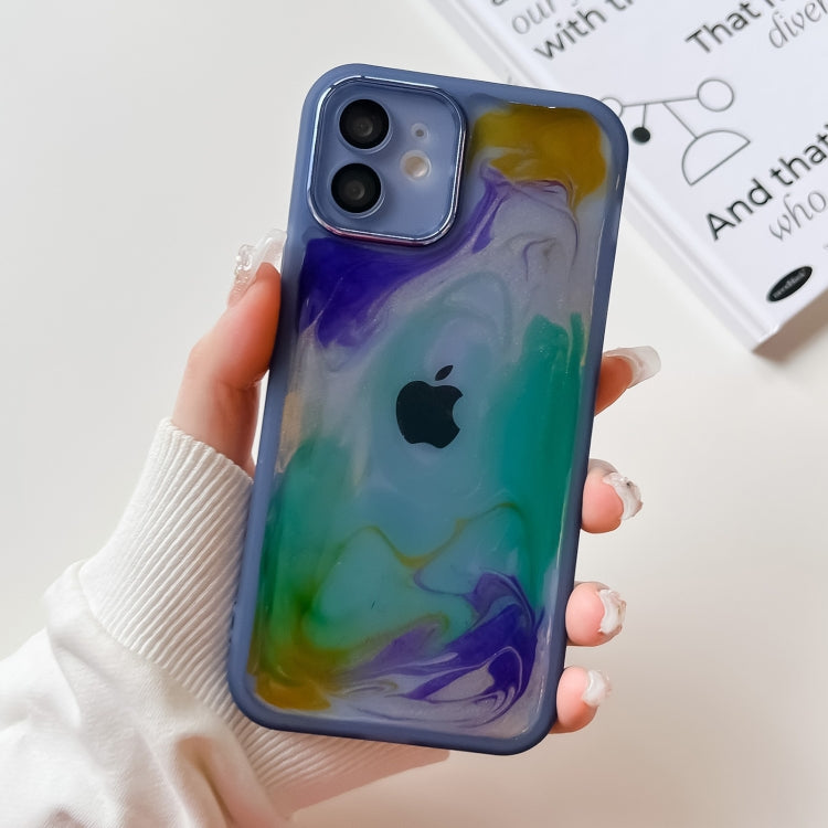 Oil Painting Electroplating TPU Phone Case, For iPhone 14, For iPhone 14 Pro, For iPhone 14 Plus, For iPhone 14 Pro Max, For iPhone 13, For iPhone 13 Pro, For iPhone 13 Pro Max, For iPhone 12, For iPhone 12 Pro, For iPhone 12 Pro Max, For iPhone 11 Pro...
