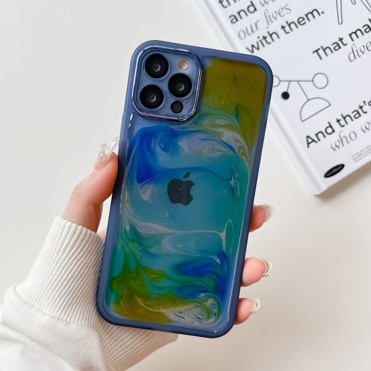 Oil Painting Electroplating TPU Phone Case, For iPhone 14, For iPhone 14 Pro, For iPhone 14 Plus, For iPhone 14 Pro Max, For iPhone 13, For iPhone 13 Pro, For iPhone 13 Pro Max, For iPhone 12, For iPhone 12 Pro, For iPhone 12 Pro Max, For iPhone 11 Pro...