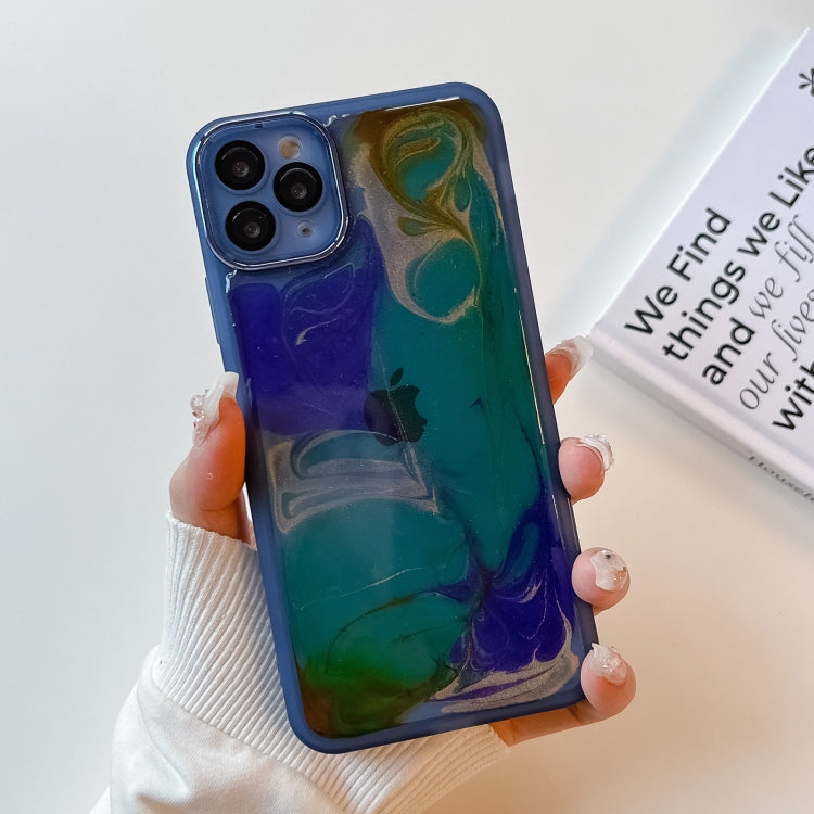 Oil Painting Electroplating TPU Phone Case, For iPhone 14, For iPhone 14 Pro, For iPhone 14 Plus, For iPhone 14 Pro Max, For iPhone 13, For iPhone 13 Pro, For iPhone 13 Pro Max, For iPhone 12, For iPhone 12 Pro, For iPhone 12 Pro Max, For iPhone 11 Pro...