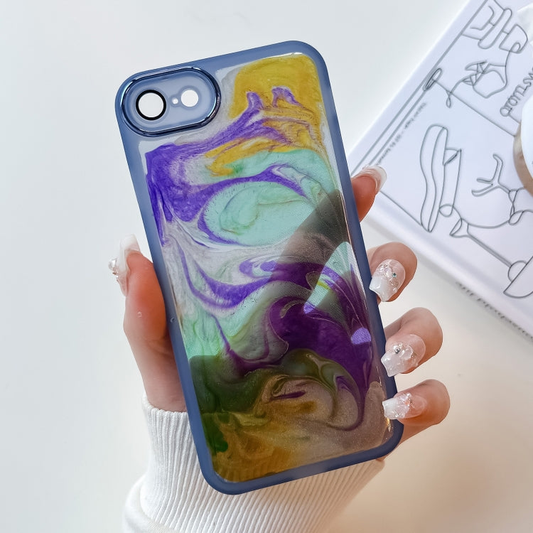 Oil Painting Electroplating TPU Phone Case, For iPhone 14, For iPhone 14 Pro, For iPhone 14 Plus, For iPhone 14 Pro Max, For iPhone 13, For iPhone 13 Pro, For iPhone 13 Pro Max, For iPhone 12, For iPhone 12 Pro, For iPhone 12 Pro Max, For iPhone 11 Pro...