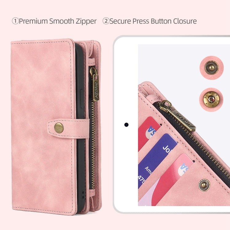 Zipper Wallet Magnetic Detachable Leather Phone Case, For iPhone 14, For iPhone 14 Pro, For iPhone 14 Plus, For iPhone 14 Pro Max, For iPhone 13, For iPhone 13 Pro, For iPhone 13 Pro Max, For iPhone 12 / 12 Pro, For iPhone 12 Pro Max, For iPhone 11����...