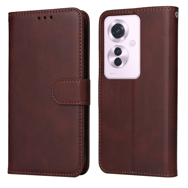 Classic Calf Texture Flip Leather Phone Case, For OPPO F29 5G Global, For OPPO A5 Pro 5G Global, For OPPO Reno13 Pro Global, For OPPO Reno13 Global, For OPPO Reno13 F 4G / 5G, For OPPO A5 Pro China, For OPPO Find X8, For OPPO A3x 4G / A3x 5G India�����...