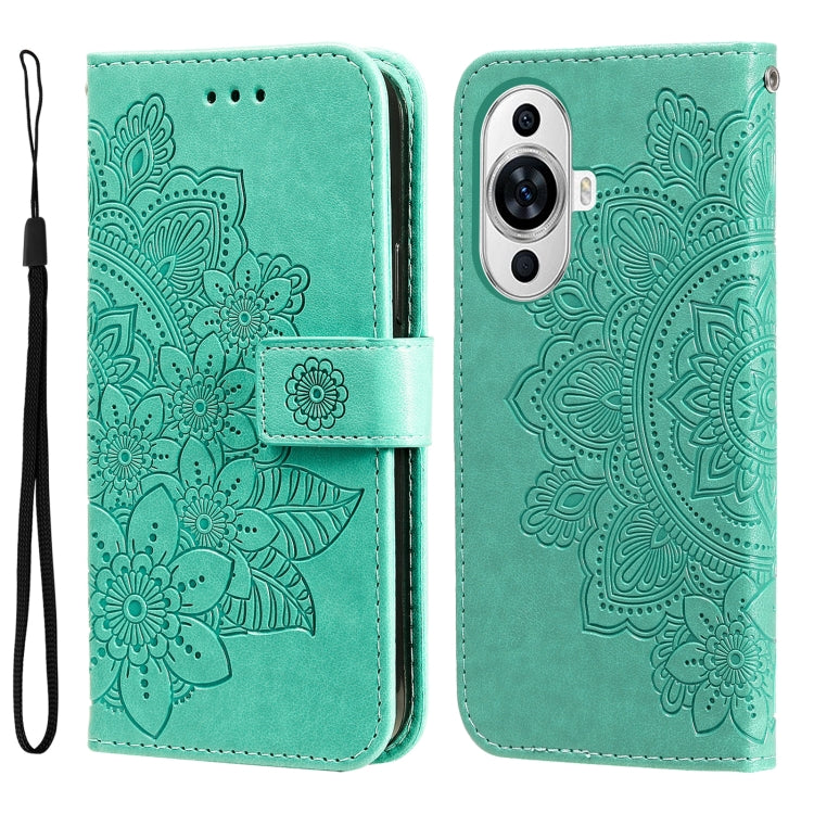Seven-petal Flowers Embossing Leather Phone Case, For Huawei nova 13 Pro, For Huawei nova 13 / nova 12, For Huawei Enjoy 70 Pro, For Huawei Enjoy 70, For Huawei nova 11 SE, For Huawei nova 12 Pro, For Huawei Mate 60, For Huawei Mate 60 Pro�������������...