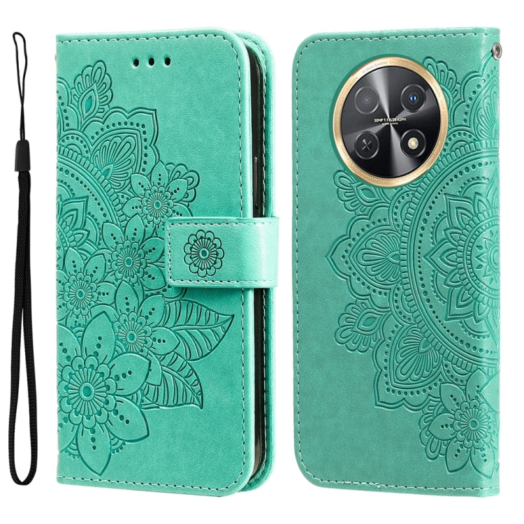 Seven-petal Flowers Embossing Leather Phone Case, For Huawei nova 13 Pro, For Huawei nova 13 / nova 12, For Huawei Enjoy 70 Pro, For Huawei Enjoy 70, For Huawei nova 11 SE, For Huawei nova 12 Pro, For Huawei Mate 60, For Huawei Mate 60 Pro�������������...
