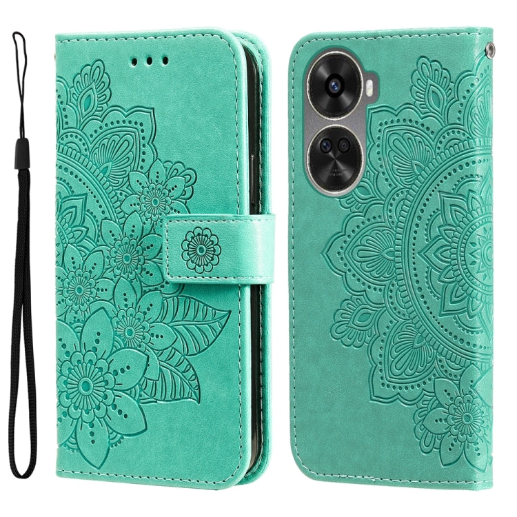 Seven-petal Flowers Embossing Leather Phone Case, For Huawei nova 13 Pro, For Huawei nova 13 / nova 12, For Huawei Enjoy 70 Pro, For Huawei Enjoy 70, For Huawei nova 11 SE, For Huawei nova 12 Pro, For Huawei Mate 60, For Huawei Mate 60 Pro�������������...