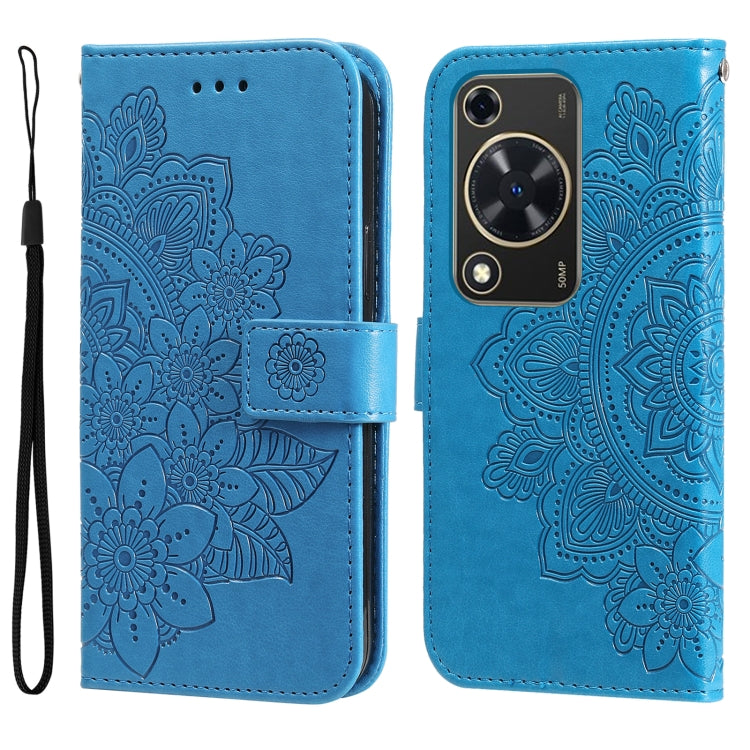 Seven-petal Flowers Embossing Leather Phone Case, For Huawei nova 13 Pro, For Huawei nova 13 / nova 12, For Huawei Enjoy 70 Pro, For Huawei Enjoy 70, For Huawei nova 11 SE, For Huawei nova 12 Pro, For Huawei Mate 60, For Huawei Mate 60 Pro�������������...