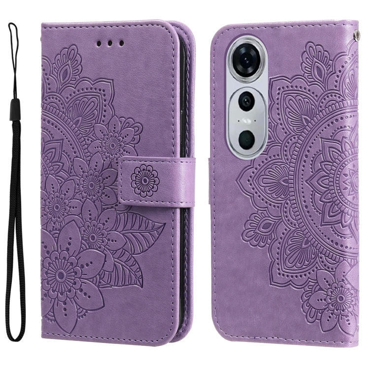 Seven-petal Flowers Embossing Leather Phone Case, For Huawei nova 13 Pro, For Huawei nova 13 / nova 12, For Huawei Enjoy 70 Pro, For Huawei Enjoy 70, For Huawei nova 11 SE, For Huawei nova 12 Pro, For Huawei Mate 60, For Huawei Mate 60 Pro�������������...