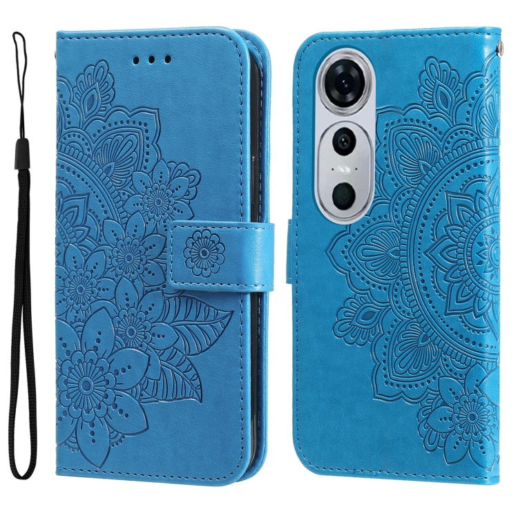 Seven-petal Flowers Embossing Leather Phone Case, For Huawei nova 13 Pro, For Huawei nova 13 / nova 12, For Huawei Enjoy 70 Pro, For Huawei Enjoy 70, For Huawei nova 11 SE, For Huawei nova 12 Pro, For Huawei Mate 60, For Huawei Mate 60 Pro�������������...