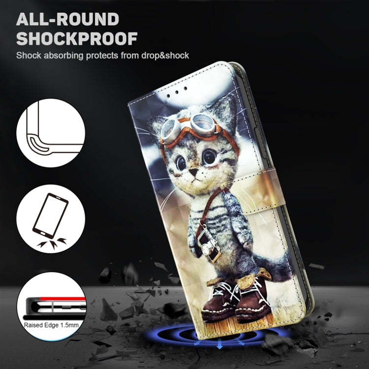 3D Painted Pattern Leather Phone Case