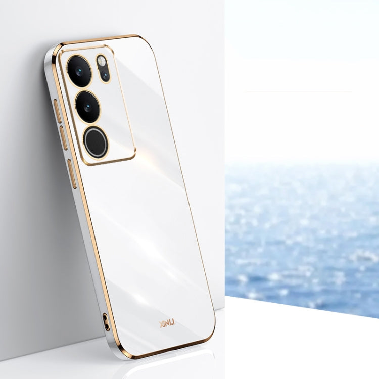 XINLI Straight Edge 6D Electroplate TPU Phone Case, For vivo V50, For vivo Y300 Pro, For vivo X100 Pro 5G, For vivo iQOO 12 Pro 5G, For vivo iQOO 12 5G, For vivo Y17S 4G, For vivo Y35M+, For vivo S17, For vivo S17e, For vivo Y78+, For vivo iQOO Pro