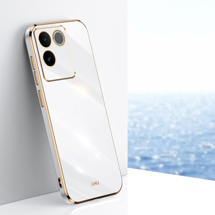 XINLI Straight Edge 6D Electroplate TPU Phone Case, For vivo V50, For vivo Y300 Pro, For vivo X100 Pro 5G, For vivo iQOO 12 Pro 5G, For vivo iQOO 12 5G, For vivo Y17S 4G, For vivo Y35M+, For vivo S17, For vivo S17e, For vivo Y78+, For vivo iQOO Pro