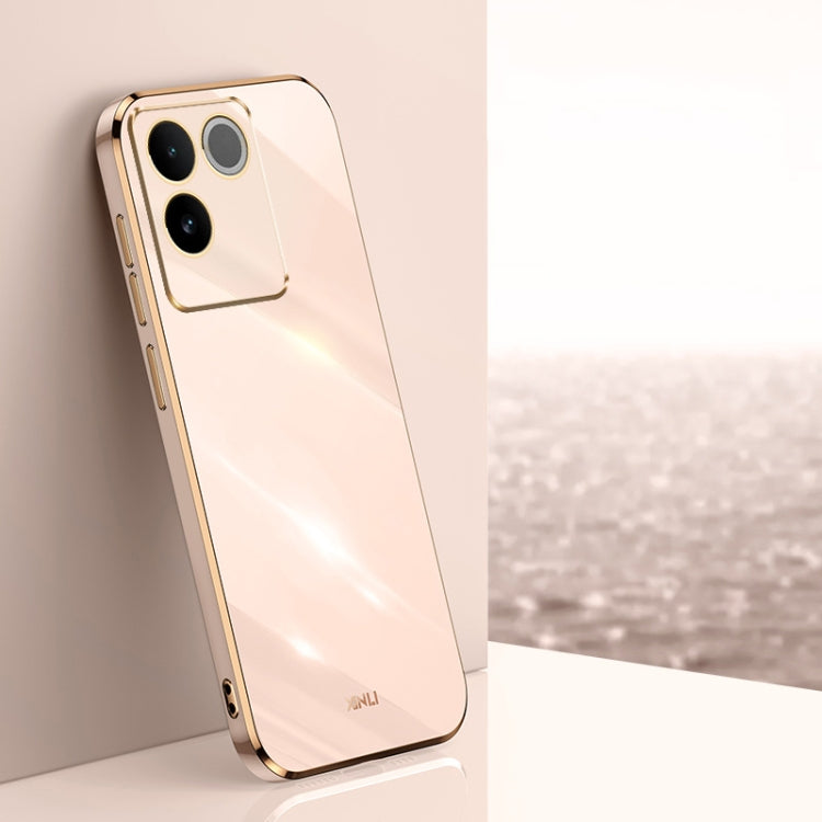 XINLI Straight Edge 6D Electroplate TPU Phone Case, For vivo V50, For vivo Y300 Pro, For vivo X100 Pro 5G, For vivo iQOO 12 Pro 5G, For vivo iQOO 12 5G, For vivo Y17S 4G, For vivo Y35M+, For vivo S17, For vivo S17e, For vivo Y78+, For vivo iQOO Pro