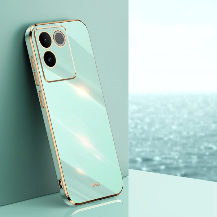 XINLI Straight Edge 6D Electroplate TPU Phone Case, For vivo V50, For vivo Y300 Pro, For vivo X100 Pro 5G, For vivo iQOO 12 Pro 5G, For vivo iQOO 12 5G, For vivo Y17S 4G, For vivo Y35M+, For vivo S17, For vivo S17e, For vivo Y78+, For vivo iQOO Pro