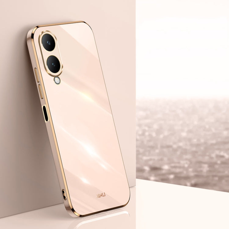 XINLI Straight Edge 6D Electroplate TPU Phone Case, For vivo V50, For vivo Y300 Pro, For vivo X100 Pro 5G, For vivo iQOO 12 Pro 5G, For vivo iQOO 12 5G, For vivo Y17S 4G, For vivo Y35M+, For vivo S17, For vivo S17e, For vivo Y78+, For vivo iQOO Pro