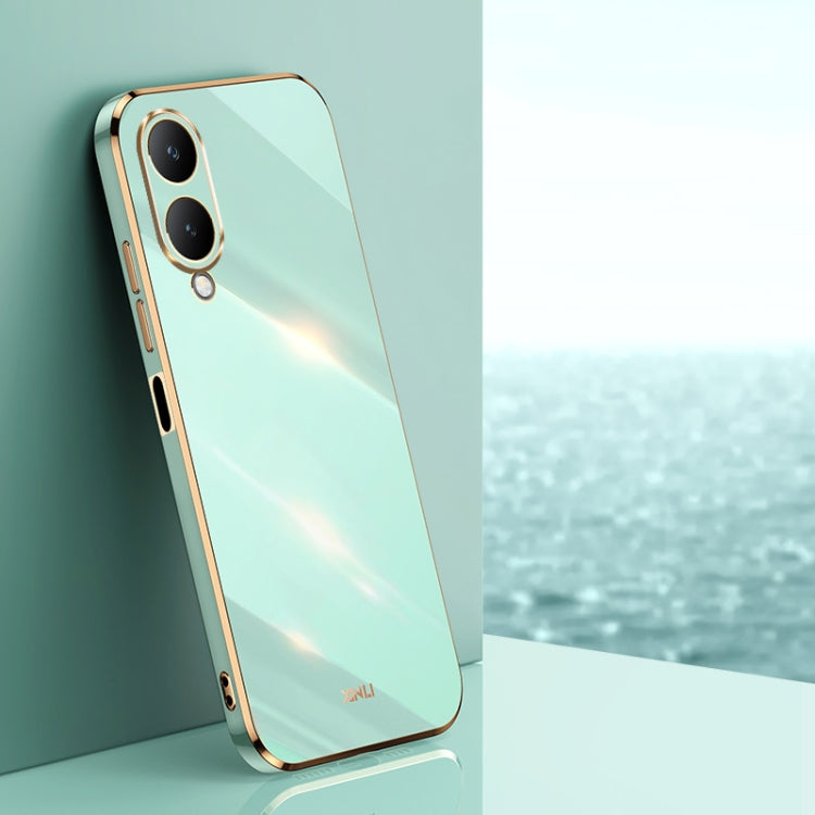 XINLI Straight Edge 6D Electroplate TPU Phone Case, For vivo V50, For vivo Y300 Pro, For vivo X100 Pro 5G, For vivo iQOO 12 Pro 5G, For vivo iQOO 12 5G, For vivo Y17S 4G, For vivo Y35M+, For vivo S17, For vivo S17e, For vivo Y78+, For vivo iQOO Pro