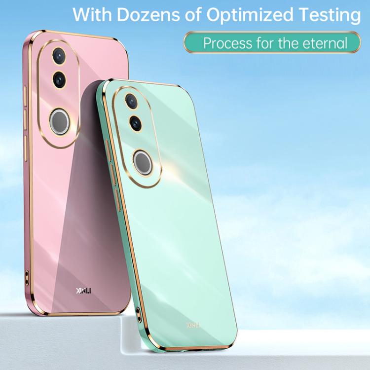XINLI Straight Edge 6D Electroplate TPU Phone Case, For vivo V50, For vivo Y300 Pro, For vivo X100 Pro 5G, For vivo iQOO 12 Pro 5G, For vivo iQOO 12 5G, For vivo Y17S 4G, For vivo Y35M+, For vivo S17, For vivo S17e, For vivo Y78+, For vivo iQOO Pro