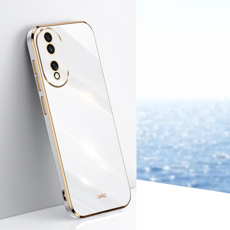 XINLI Straight Edge 6D Electroplate TPU Phone Case, For Honor Magic7 Pro, For Honor X60 Pro, For Honor 100 Pro, For Honor 100, For Honor X50i+ 5G, For Honor Play 50 Plus 5G, For Honor 90 Pro, For Honor 90, For Honor X50i 5G