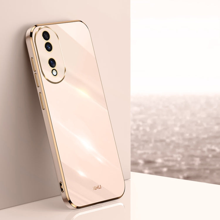 XINLI Straight Edge 6D Electroplate TPU Phone Case, For Honor Magic7 Pro, For Honor X60 Pro, For Honor 100 Pro, For Honor 100, For Honor X50i+ 5G, For Honor Play 50 Plus 5G, For Honor 90 Pro, For Honor 90, For Honor X50i 5G