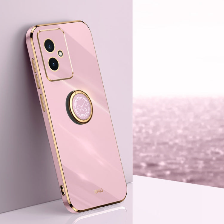 XINLI Straight Edge 6D Electroplate TPU Phone Case with Ring Holder, For Honor 300 Pro, For Honor 300, For Honor Magic7 Pro, For Honor X60 Pro, For Honor 100 Pro, For Honor 100, For Honor X50i+ 5G, For Honor Play 50 Plus 5G, For Honor 90 Pro, For Honor...