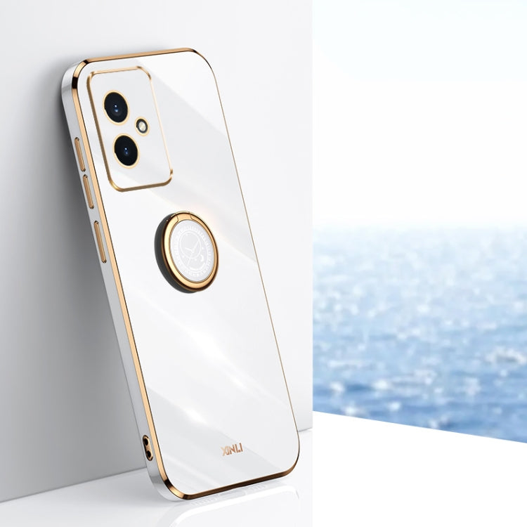 XINLI Straight Edge 6D Electroplate TPU Phone Case with Ring Holder, For Honor 300 Pro, For Honor 300, For Honor Magic7 Pro, For Honor X60 Pro, For Honor 100 Pro, For Honor 100, For Honor X50i+ 5G, For Honor Play 50 Plus 5G, For Honor 90 Pro, For Honor...