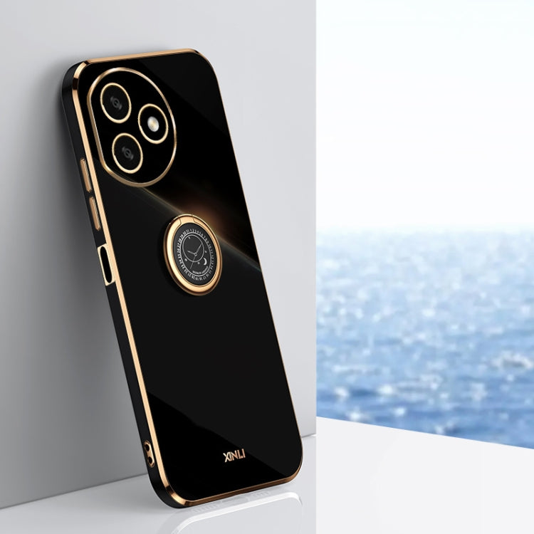 XINLI Straight Edge 6D Electroplate TPU Phone Case with Ring Holder, For Honor 300 Pro, For Honor 300, For Honor Magic7 Pro, For Honor X60 Pro, For Honor 100 Pro, For Honor 100, For Honor X50i+ 5G, For Honor Play 50 Plus 5G, For Honor 90 Pro, For Honor...