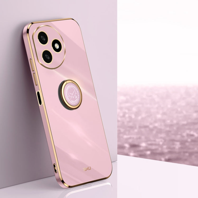 XINLI Straight Edge 6D Electroplate TPU Phone Case with Ring Holder, For Honor 300 Pro, For Honor 300, For Honor Magic7 Pro, For Honor X60 Pro, For Honor 100 Pro, For Honor 100, For Honor X50i+ 5G, For Honor Play 50 Plus 5G, For Honor 90 Pro, For Honor...