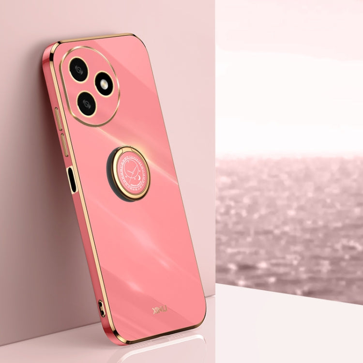 XINLI Straight Edge 6D Electroplate TPU Phone Case with Ring Holder, For Honor 300 Pro, For Honor 300, For Honor Magic7 Pro, For Honor X60 Pro, For Honor 100 Pro, For Honor 100, For Honor X50i+ 5G, For Honor Play 50 Plus 5G, For Honor 90 Pro, For Honor...