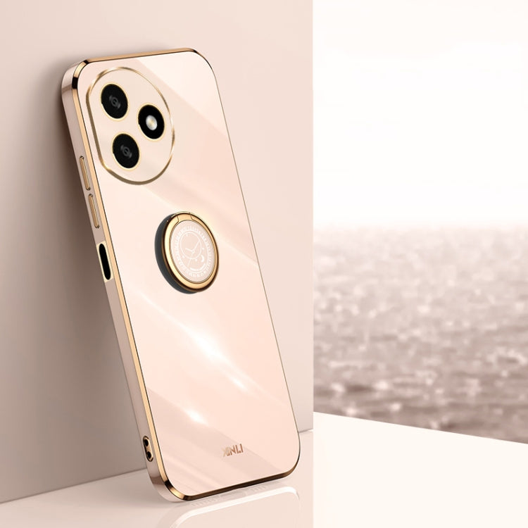 XINLI Straight Edge 6D Electroplate TPU Phone Case with Ring Holder, For Honor 300 Pro, For Honor 300, For Honor Magic7 Pro, For Honor X60 Pro, For Honor 100 Pro, For Honor 100, For Honor X50i+ 5G, For Honor Play 50 Plus 5G, For Honor 90 Pro, For Honor...