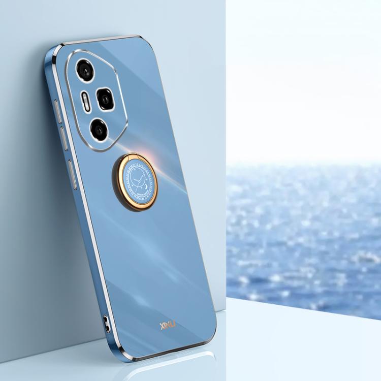 XINLI Straight Edge 6D Electroplate TPU Phone Case with Ring Holder, For Honor 300 Pro, For Honor 300, For Honor Magic7 Pro, For Honor X60 Pro, For Honor 100 Pro, For Honor 100, For Honor X50i+ 5G, For Honor Play 50 Plus 5G, For Honor 90 Pro, For Honor...