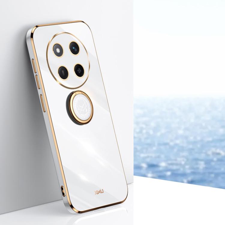 XINLI Straight Edge 6D Electroplate TPU Phone Case with Ring Holder, For Honor 300 Pro, For Honor 300, For Honor Magic7 Pro, For Honor X60 Pro, For Honor 100 Pro, For Honor 100, For Honor X50i+ 5G, For Honor Play 50 Plus 5G, For Honor 90 Pro, For Honor...