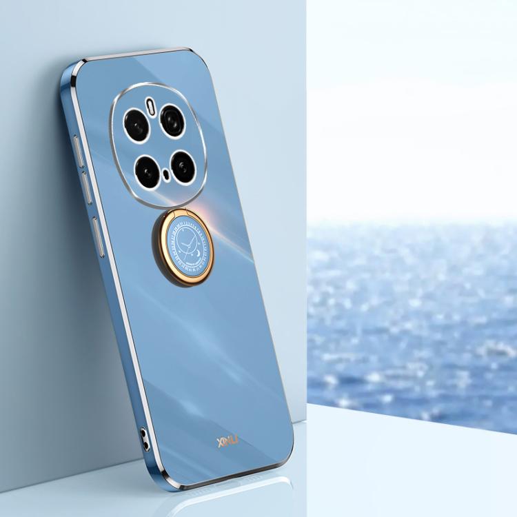 XINLI Straight Edge 6D Electroplate TPU Phone Case with Ring Holder, For Honor 300 Pro, For Honor 300, For Honor Magic7 Pro, For Honor X60 Pro, For Honor 100 Pro, For Honor 100, For Honor X50i+ 5G, For Honor Play 50 Plus 5G, For Honor 90 Pro, For Honor...
