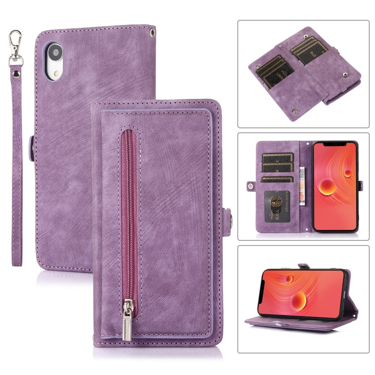 Zipper Card Slot Buckle Wallet Leather Phone Case, For iPhone 8 / 7 / SE 2020 2022, For iPhone XR, For iPhone 11, For iPhone 13 Pro, For iPhone 13 Pro Max