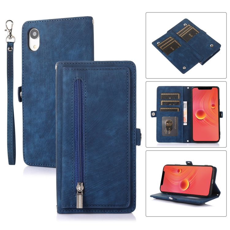 Zipper Card Slot Buckle Wallet Leather Phone Case, For iPhone 8 / 7 / SE 2020 2022, For iPhone XR, For iPhone 11, For iPhone 13 Pro, For iPhone 13 Pro Max