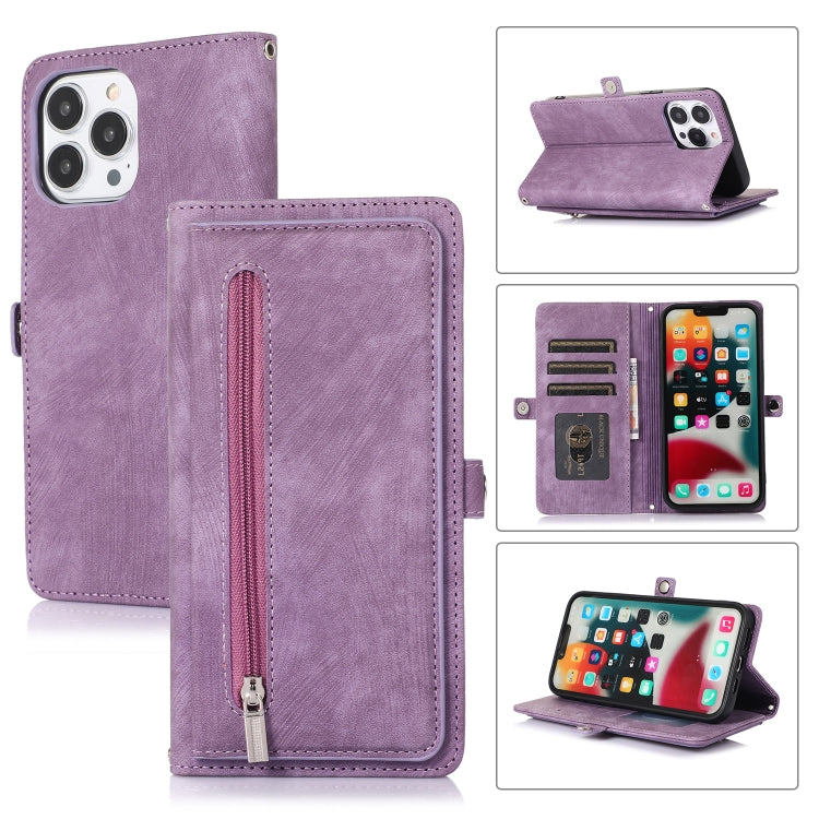 Zipper Card Slot Buckle Wallet Leather Phone Case, For iPhone 8 / 7 / SE 2020 2022, For iPhone XR, For iPhone 11, For iPhone 13 Pro, For iPhone 13 Pro Max