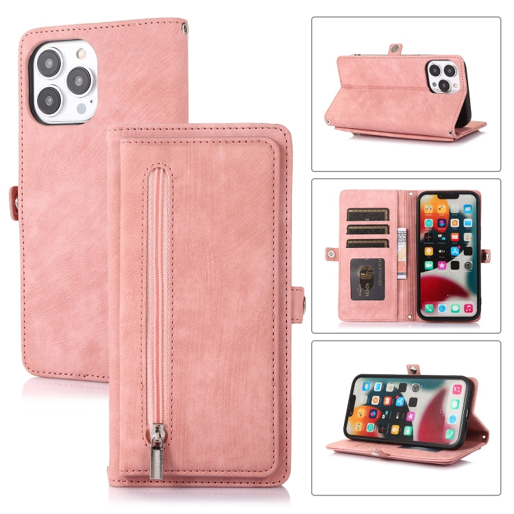 Zipper Card Slot Buckle Wallet Leather Phone Case, For iPhone 8 / 7 / SE 2020 2022, For iPhone XR, For iPhone 11, For iPhone 13 Pro, For iPhone 13 Pro Max