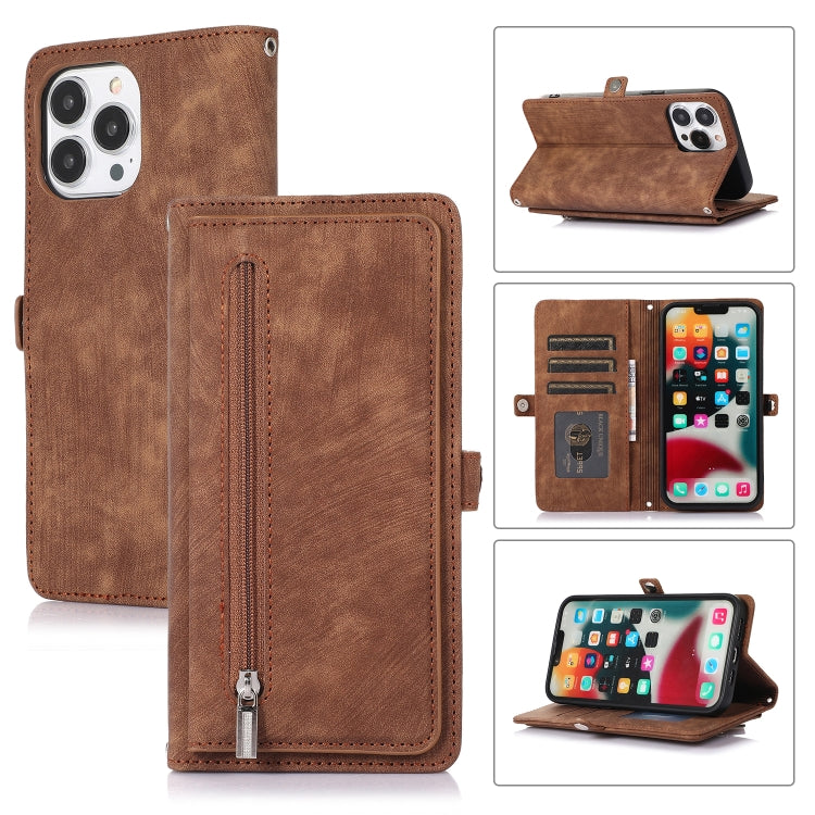 Zipper Card Slot Buckle Wallet Leather Phone Case, For iPhone 8 / 7 / SE 2020 2022, For iPhone XR, For iPhone 11, For iPhone 13 Pro, For iPhone 13 Pro Max