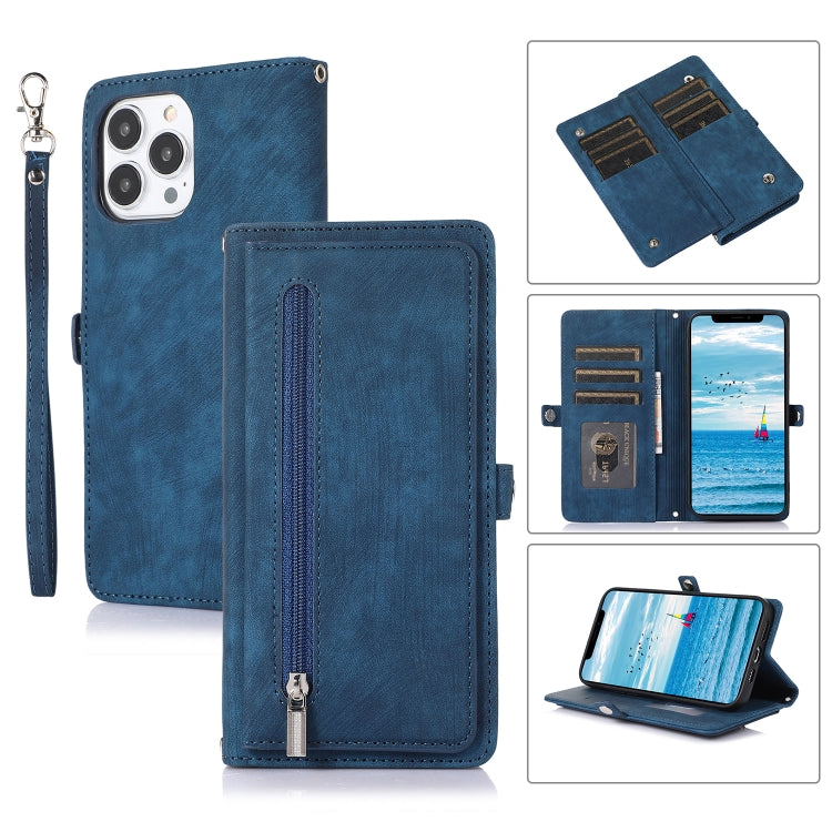 Zipper Card Slot Buckle Wallet Leather Phone Case, For iPhone 8 / 7 / SE 2020 2022, For iPhone XR, For iPhone 11, For iPhone 13 Pro, For iPhone 13 Pro Max