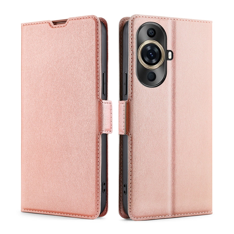 Ultra-thin Voltage Side Buckle Horizontal Flip Leather Phone Case, For Huawei Pura 70 Pro / Pro+, For Huawei Pura 70 Ultra, For Huawei nova 12i 4G, For Huawei Pura 70, For Huawei nova 12 5G, For Huawei Mate 60 Pro / Pro+, For Huawei Mate 60������������...