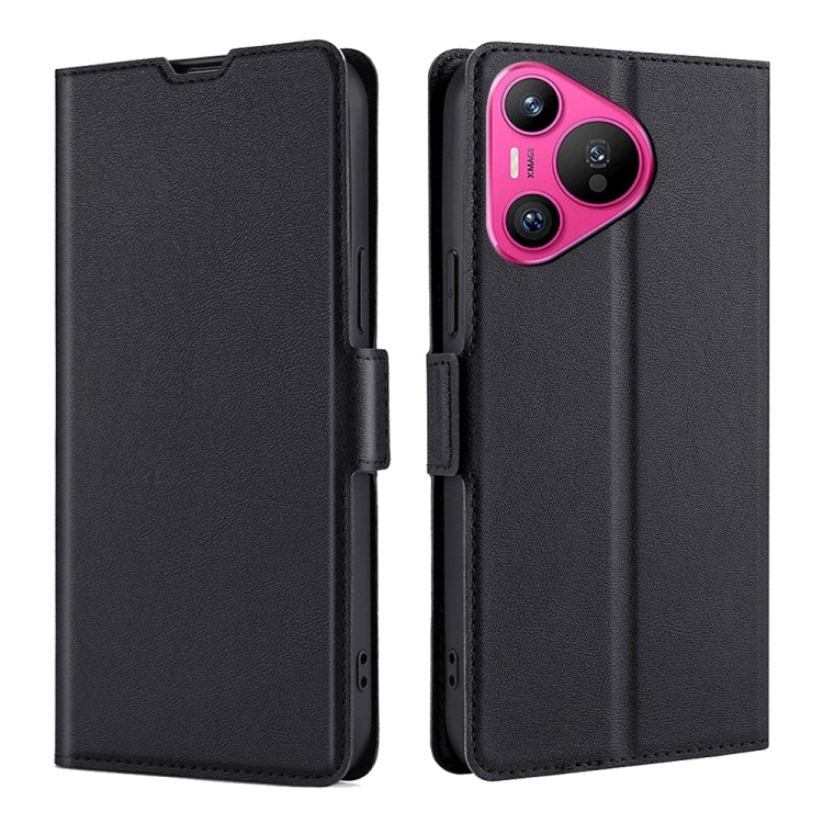 Ultra-thin Voltage Side Buckle Horizontal Flip Leather Phone Case, For Huawei Pura 70 Pro / Pro+, For Huawei Pura 70 Ultra, For Huawei nova 12i 4G, For Huawei Pura 70, For Huawei nova 12 5G, For Huawei Mate 60 Pro / Pro+, For Huawei Mate 60������������...