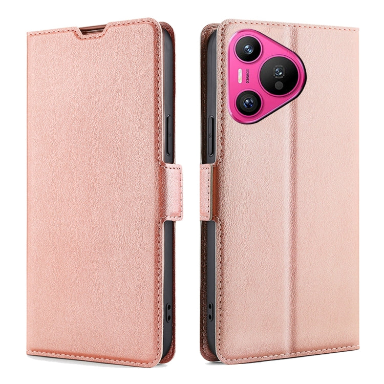 Ultra-thin Voltage Side Buckle Horizontal Flip Leather Phone Case, For Huawei Pura 70 Pro / Pro+, For Huawei Pura 70 Ultra, For Huawei nova 12i 4G, For Huawei Pura 70, For Huawei nova 12 5G, For Huawei Mate 60 Pro / Pro+, For Huawei Mate 60������������...