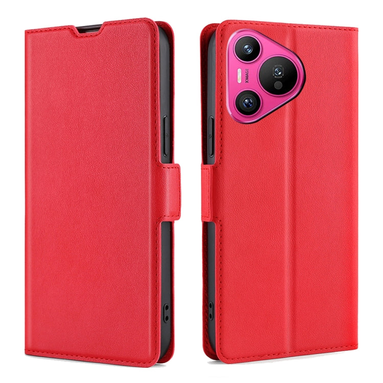 Ultra-thin Voltage Side Buckle Horizontal Flip Leather Phone Case, For Huawei Pura 70 Pro / Pro+, For Huawei Pura 70 Ultra, For Huawei nova 12i 4G, For Huawei Pura 70, For Huawei nova 12 5G, For Huawei Mate 60 Pro / Pro+, For Huawei Mate 60������������...
