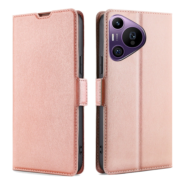 Ultra-thin Voltage Side Buckle Horizontal Flip Leather Phone Case, For Huawei Pura 70 Pro / Pro+, For Huawei Pura 70 Ultra, For Huawei nova 12i 4G, For Huawei Pura 70, For Huawei nova 12 5G, For Huawei Mate 60 Pro / Pro+, For Huawei Mate 60������������...