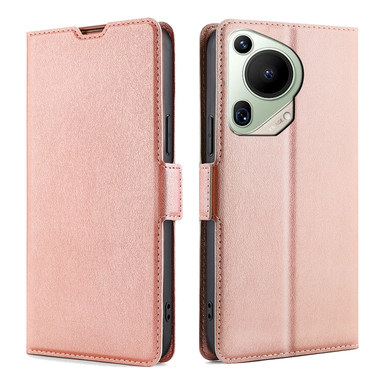 Ultra-thin Voltage Side Buckle Horizontal Flip Leather Phone Case, For Huawei Pura 70 Pro / Pro+, For Huawei Pura 70 Ultra, For Huawei nova 12i 4G, For Huawei Pura 70, For Huawei nova 12 5G, For Huawei Mate 60 Pro / Pro+, For Huawei Mate 60������������...