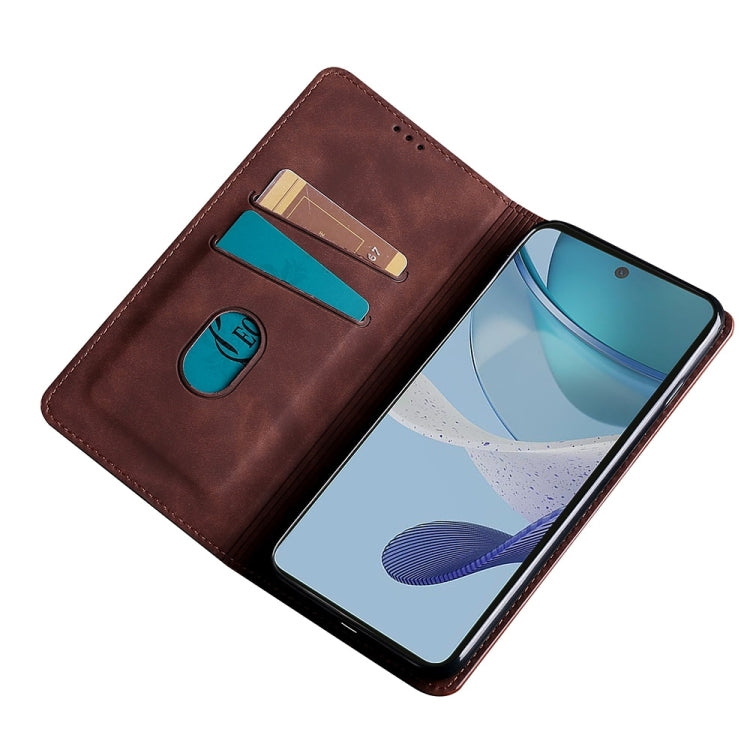 Skin Feel Magnetic Leather Phone Case, For OPPO A1 5G, For OPPO Reno10 Pro+ 5G
