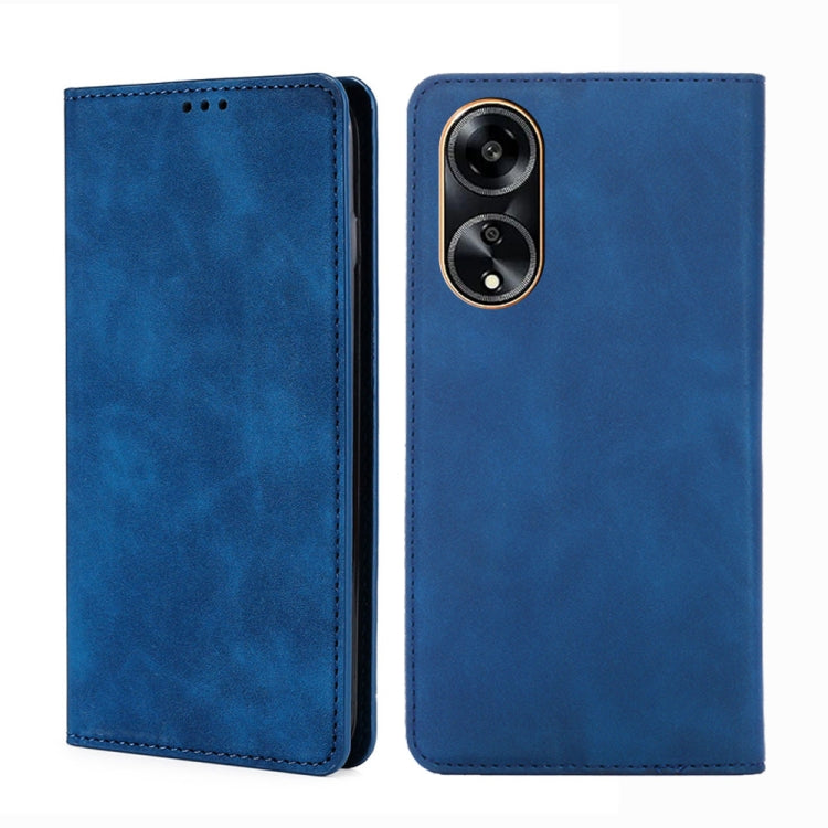 Skin Feel Magnetic Leather Phone Case, For OPPO A1 5G, For OPPO Reno10 Pro+ 5G