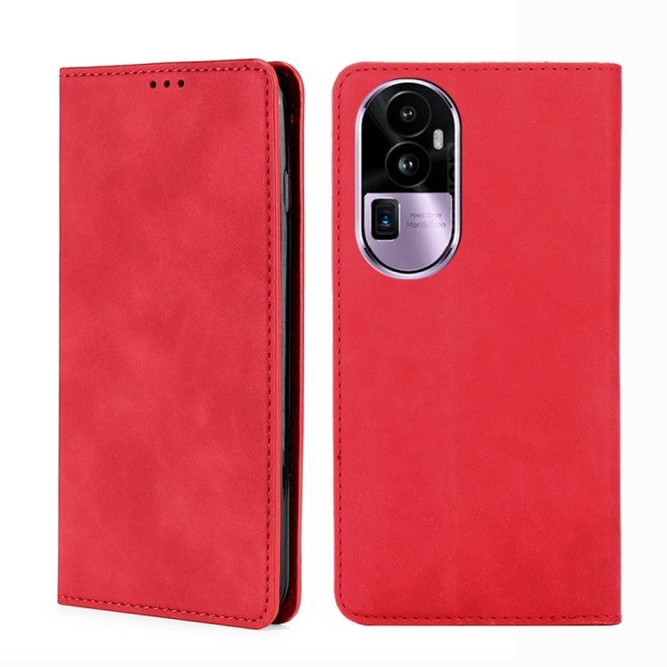 Skin Feel Magnetic Leather Phone Case, For OPPO A1 5G, For OPPO Reno10 Pro+ 5G