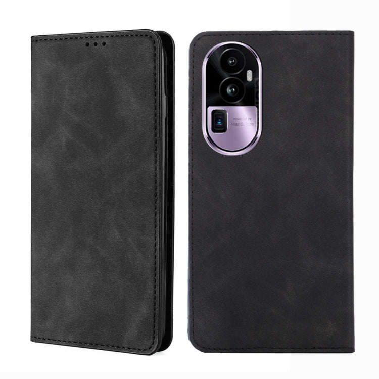 Skin Feel Magnetic Leather Phone Case, For OPPO A1 5G, For OPPO Reno10 Pro+ 5G