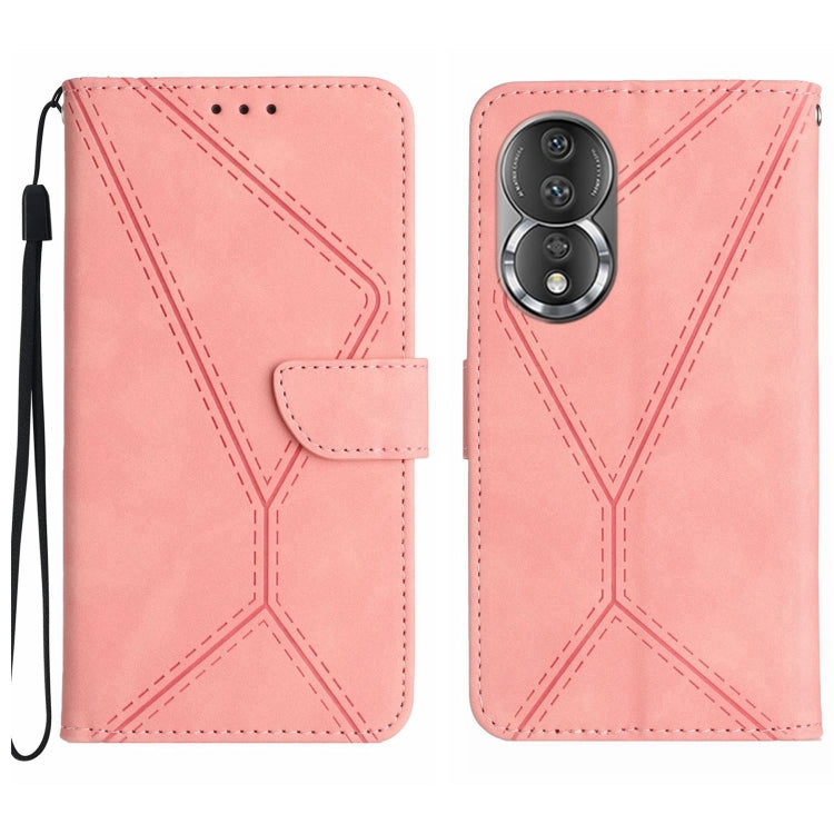 Stitching Embossed Leather Phone Case, For Honor 80, For Honor 80 Pro, For Honor X5 4G, For Honor X9a 5G /Magic5 Lite, For Huawei P30 Lite/nova 4e