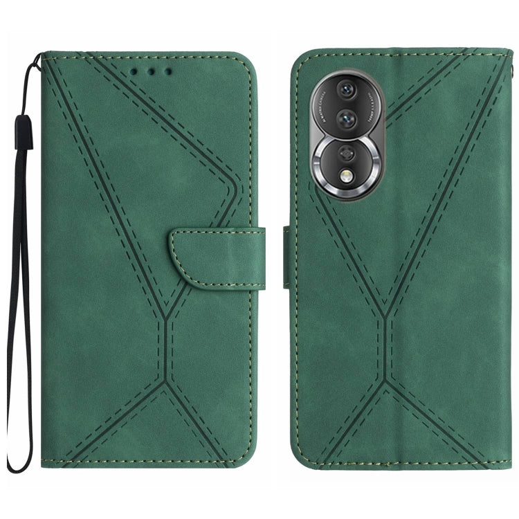 Stitching Embossed Leather Phone Case, For Honor 80, For Honor 80 Pro, For Honor X5 4G, For Honor X9a 5G /Magic5 Lite, For Huawei P30 Lite/nova 4e
