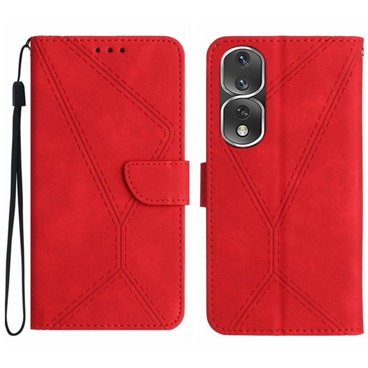 Stitching Embossed Leather Phone Case, For Honor 80, For Honor 80 Pro, For Honor X5 4G, For Honor X9a 5G /Magic5 Lite, For Huawei P30 Lite/nova 4e